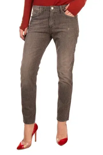 CYCLE 사이클 BAGGY 스트라이프 템퍼드 핏 청바지 W27