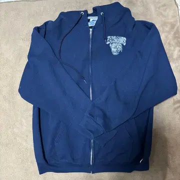 러셀 애슬레틱 XL 네이비 풀 집업 후드티