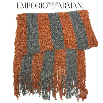 엠포리오 아르마니 스톨 이탈리아제 프린지 51cm x 175cm