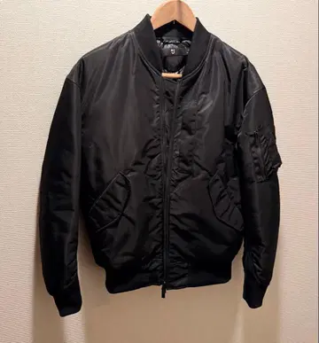 새상품급 유니클로 +J MA-1 하이브리드 다운 S 다운 자켓 블루종