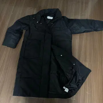 롱 다운 코트 블랙 MELA M 사이즈