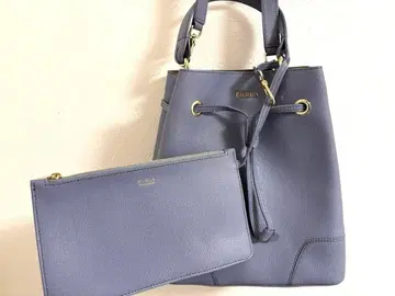 SALE 중! FURLA 블루 복조리형 핸드백 숄더&파우치 포함