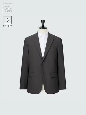 새상품급 유니클로 감동 자켓 커스텀 오더 S 사이즈 다크 그레이