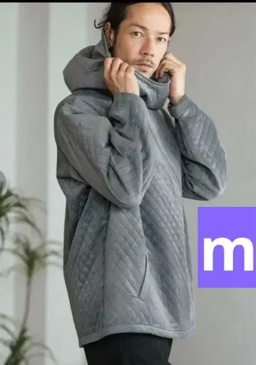 새상품 Cambiio Velvet Quilted 집업 후드티 M 사이즈