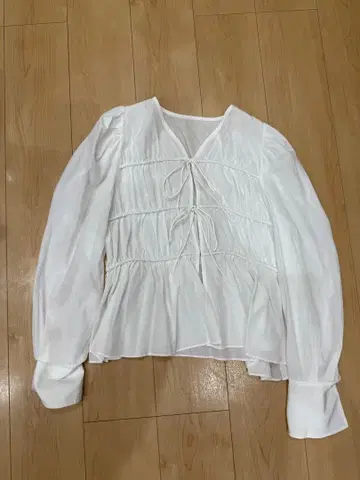 ADAM ET ROPE 화이트 긴팔 블라우스 F 사이즈