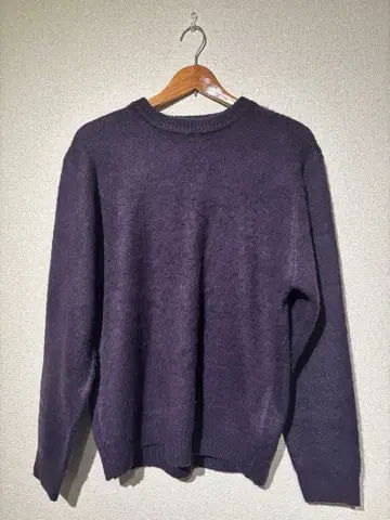 nano universe 보라색 크루넥 니트