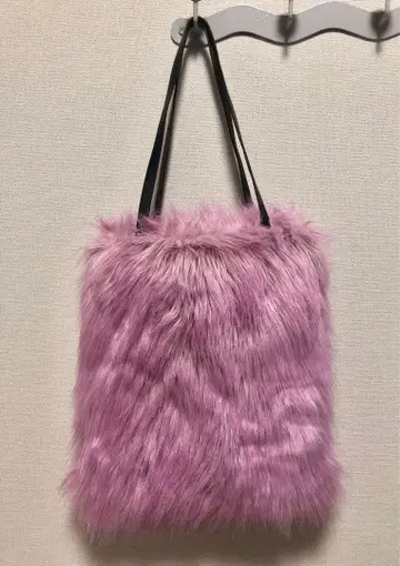 에코 퍼 토트 인조 모피 숄더백