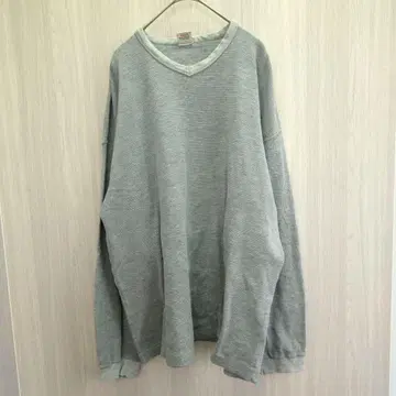 Hanes 상의 티셔츠 롱 T셔츠 트레이닝복 그레이 3L