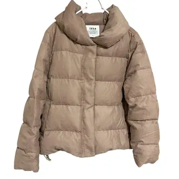 ikka 베이지 코듀로이 다운 자켓