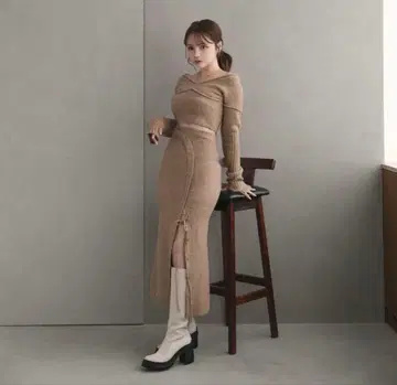 [ andmary ] niki knit set up