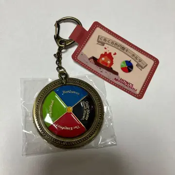 하울의 움직이는 성 뱅글뱅글 색깔 원반 키링