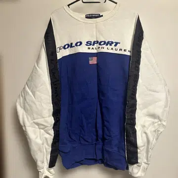 POLO SPORT 스웨트 셔츠 화이트/네이비