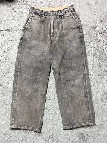 YOKE Belted Wide-legged Denim Trousers