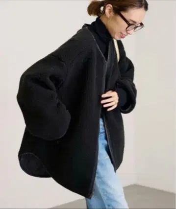 프레임워크 리버서블 노카라 퀼팅 코트 보아 2way