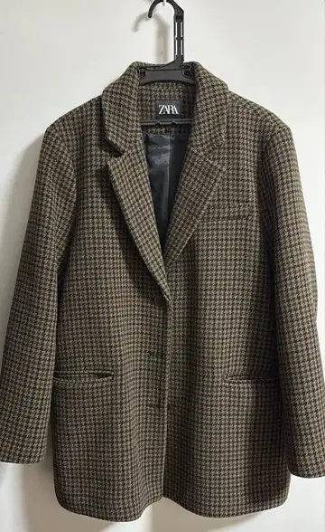 [ZARA] 하운드투스 체크 자켓 코트