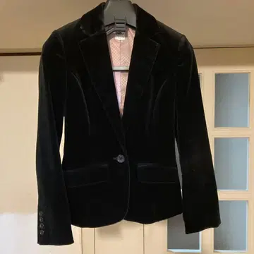 [ 기간 한정 ] MICHEL KLEIN 자켓 벨로아 블랙