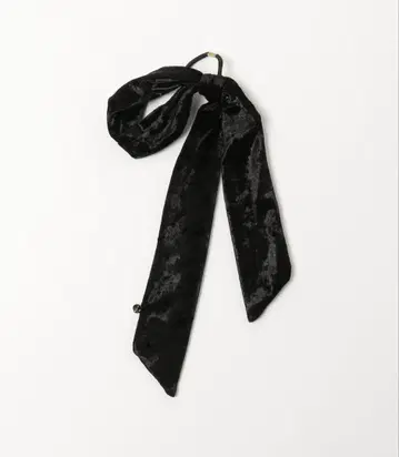 MARW UNITED ARROWS 벨로아 리본 머리끈 블랙