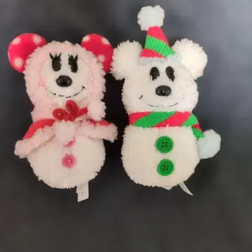 디즈니 미키 미니 봉제 인형 키링