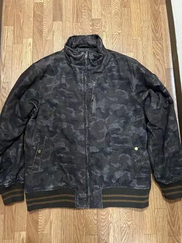 CRU MA-1 봄버 자켓 코듀로이 카모 무늬 퀼팅