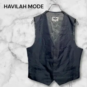 하비라모드 남성용 베스트 앞 버튼 포켓 레귤러 기장 다크 그레이 L