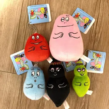 바바파파 몰랑몰랑 볼체인 부착 봉제 인형 2종 전 5종 세트