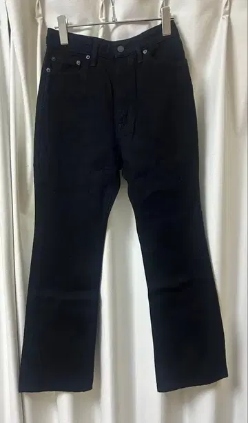 HYSTERIC GLAMOUR 플레어 팬츠 블랙 데님 26inch