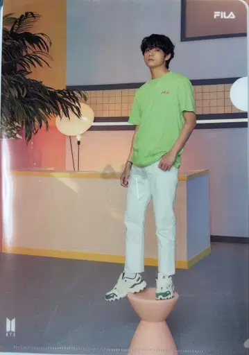 BTS FILA 콜라보 클리어 파일 [새상품급] 멤버 전원 컴프