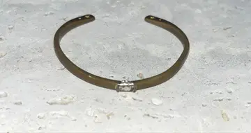 골드 오픈 뱅글 니코짱 마크