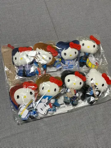 일본 전통 악기 밴드 헬로키티 콜라보 봉제 인형