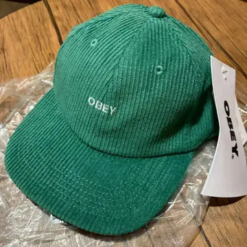 OBEY 오베이 코듀로이 캡 그린