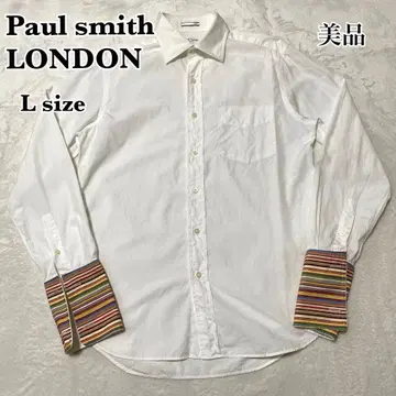 새상품급 폴 스미스 긴팔 커프스 셔츠 멀티 스트라이프