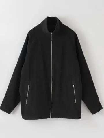 steven alan 플리스 스탠드 카라 하프 블루종