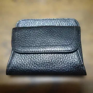 고품질 공방 일본제 블랙 가죽 코인 케이스 미사용