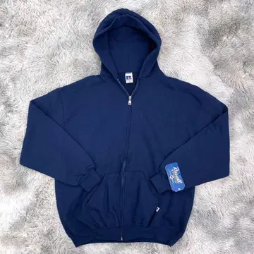 새상품 데드 00s 러셀 후디 짧은 기장 박스 지퍼 후드티