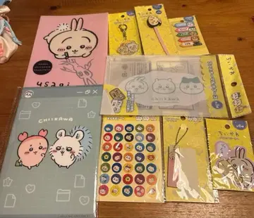 4 치이카와 (먼작귀) 문구 세트 100엔 묶음 판매