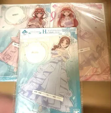 5등분의 신부 빅 아크릴 스탠드 미쿠 이츠키 웨딩 이로오시 1번 복권