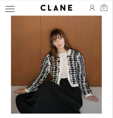 CLANE VINTAGE TAPE HAND KNIT CARDIGAN