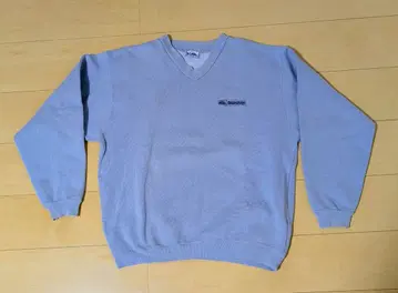 올드 서프 Quiksilver 라이트 블루 V넥 트레이닝복 구제 의류