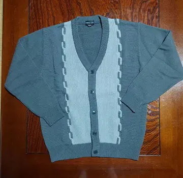 가디건 남성용 M 모 100% 그레이