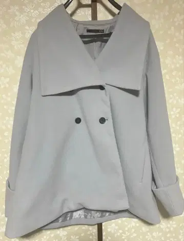 Heather 헤더 / BIG 칼라 미들 코트 블루