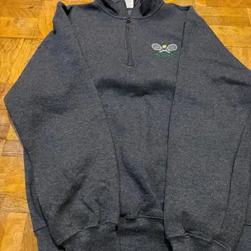 다크 그레이 지퍼 하이넥 트레이닝복