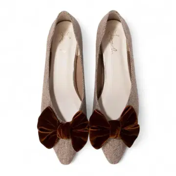 [ Launalea ] 리본 플랫 펌프스