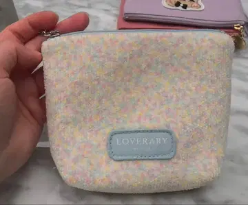 LOVERARY 파스텔 패브릭 파우치 택 없음