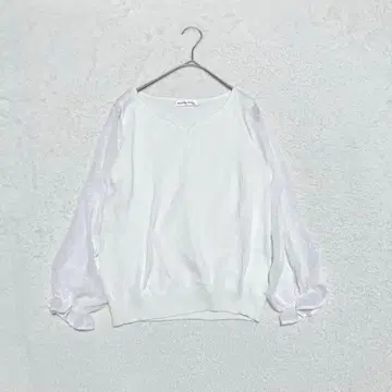 HEALTHY KAREN 헬시 카렌 도킹 니트 블라우스 화이트 M