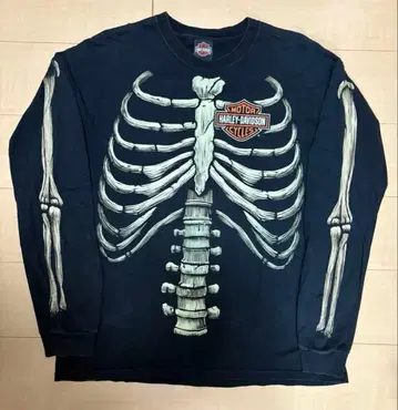 할리데이비슨 t셔츠 롱t 본 뼈