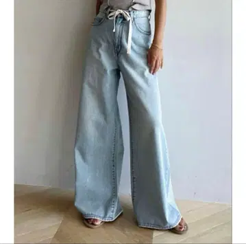 시루무린 와이드 데님 라이트 블루 25inch