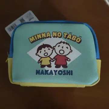 MINNA NO TABO 빈티지 레트로 스퀘어 파우치 모두의 타아보