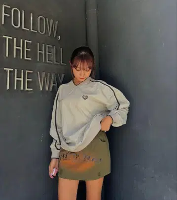 HTH 투 포인트 나일론 풀오버 그레이