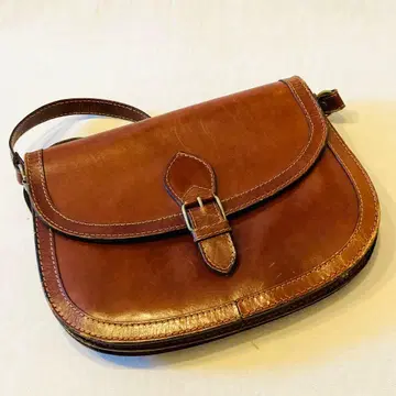 천연 가죽 레더 미니 숄더 백 브라운 브라운 계열