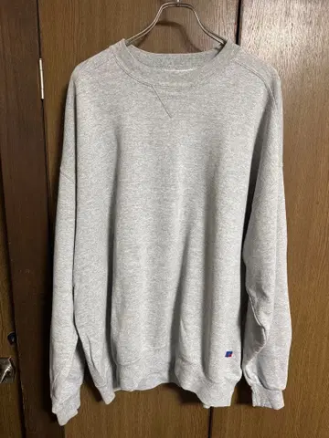 90s 러셀 애슬레틱 맨투맨 그레이 하이코튼